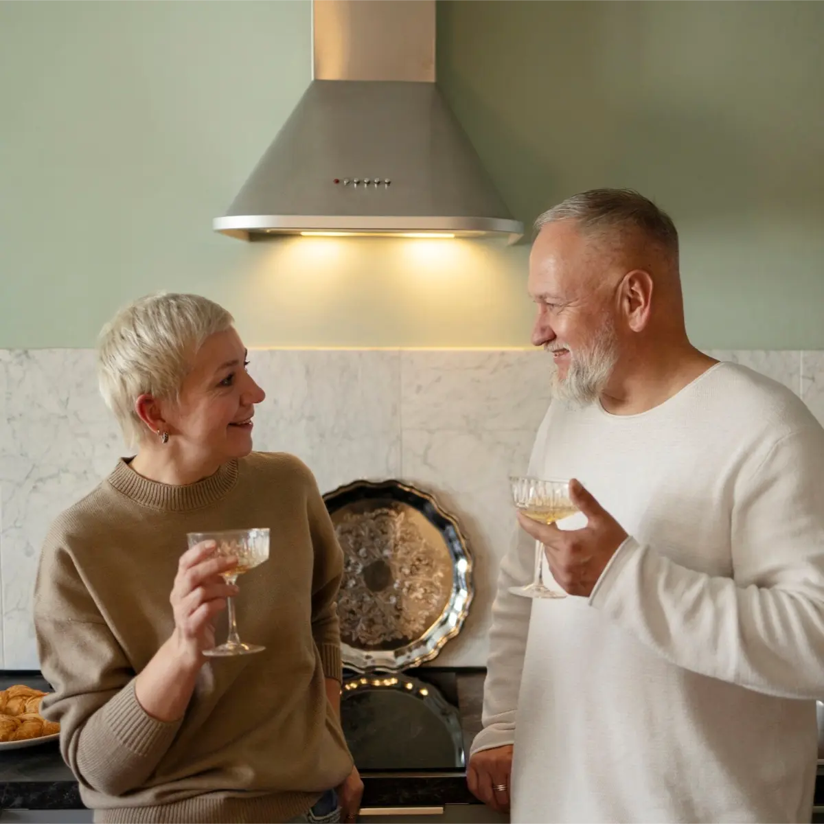 happy seniors enjoying together after receiving professional cleaning services in Burnaby