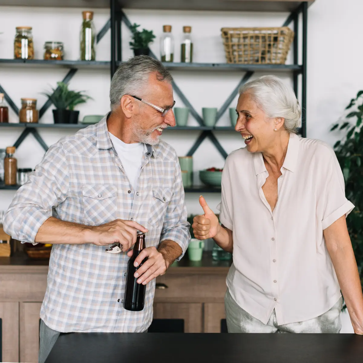 happy seniors enjoying after taking professional cleaning services in Coquitlam