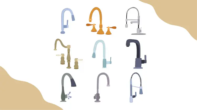 Different types of kitchen faucet head