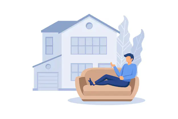 Man Resting in a Clean Home in Coquitlam
