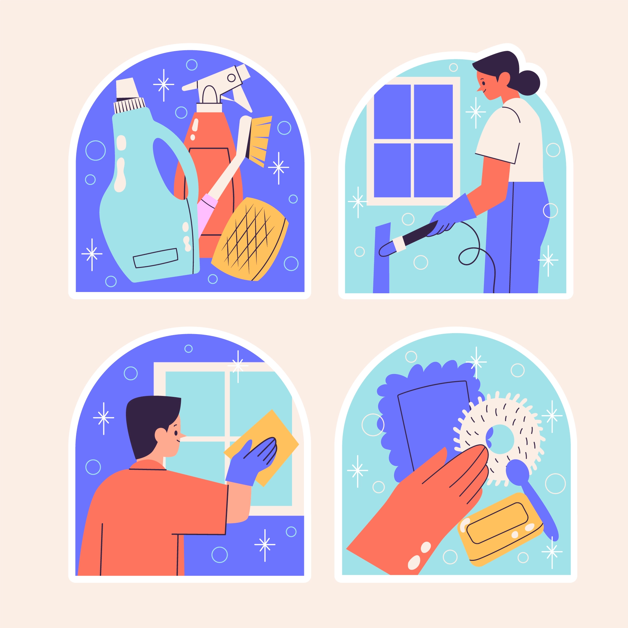 How to get rid from water stains from glass