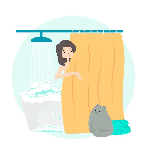 How to clean a plastic shower curtain