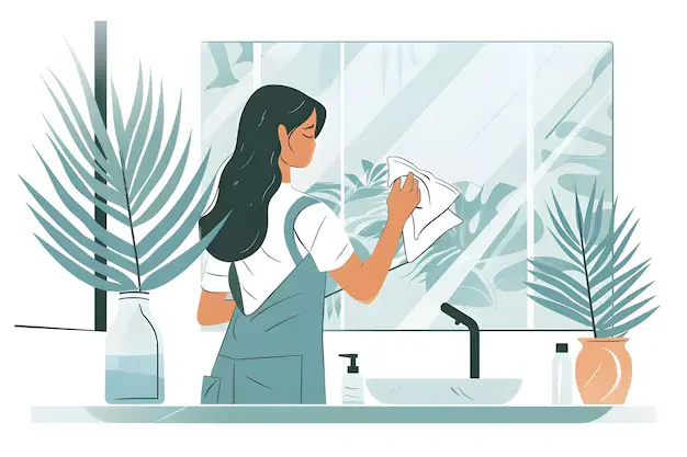 How to clean cloudy mirrors- step by step guide