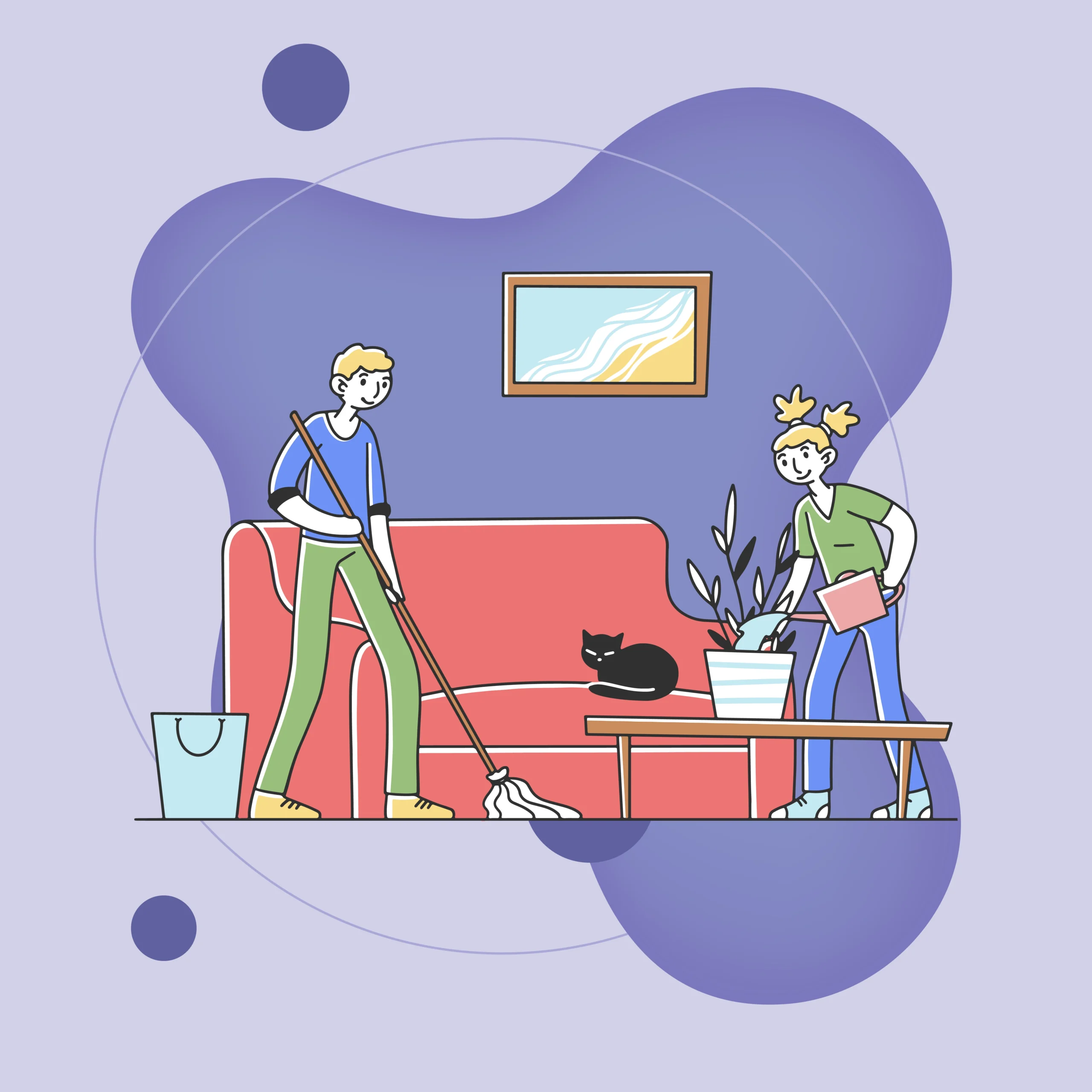 How to Clean a Living Room