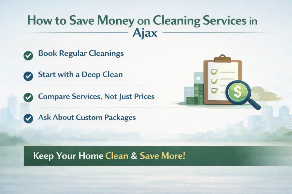 How to Save Money on Cleaning Services in Ajax