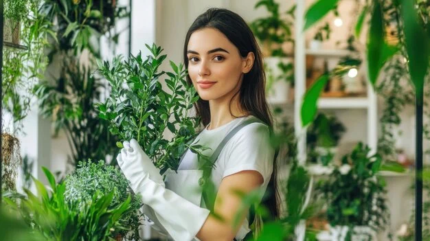 Female young professional during eco-friendly cleaning in Toronto and surrounding communities across the GTA