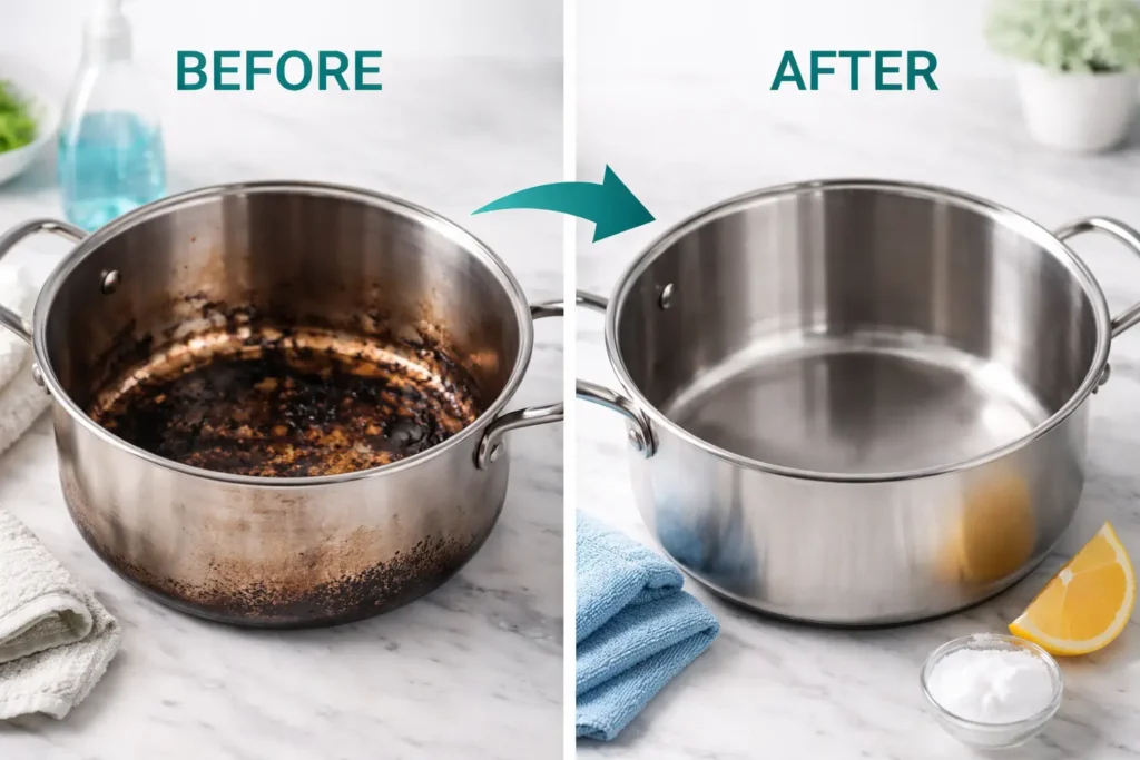 Best Methods to Clean a Burnt Stainless Steel Pot