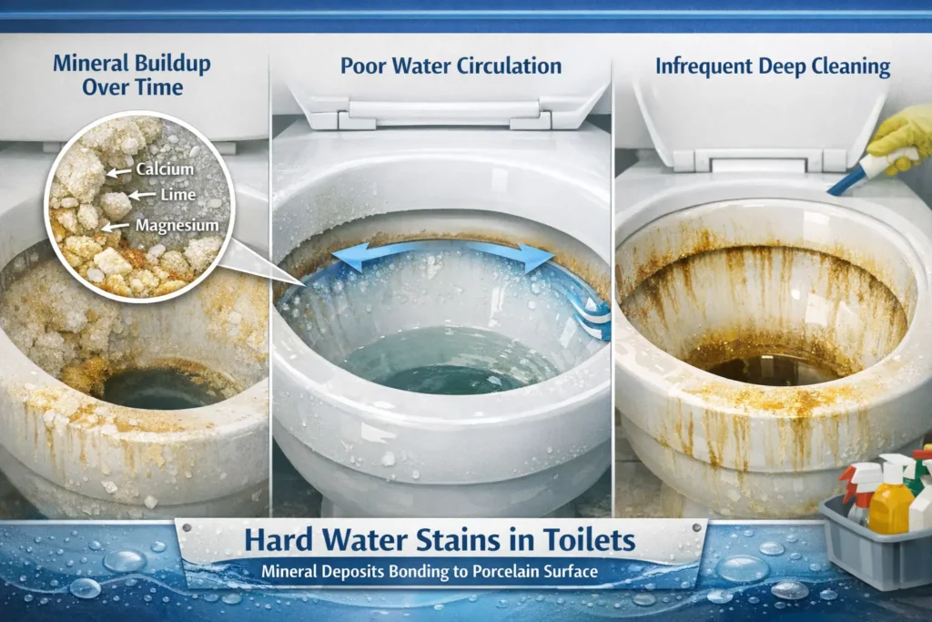What Causes Hard Water Stains in Toilets?