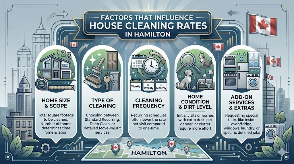 Factors That Influence House Cleaning Rates in Hamilton