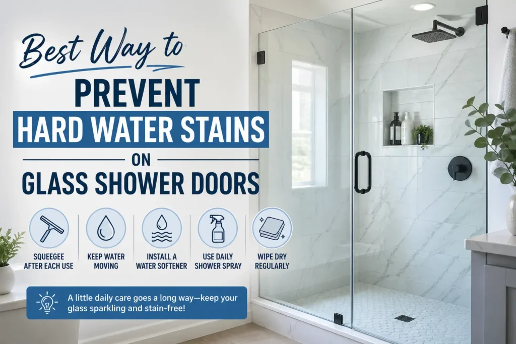 Best Way to Prevent Hard Water Stains on Glass Shower Doors