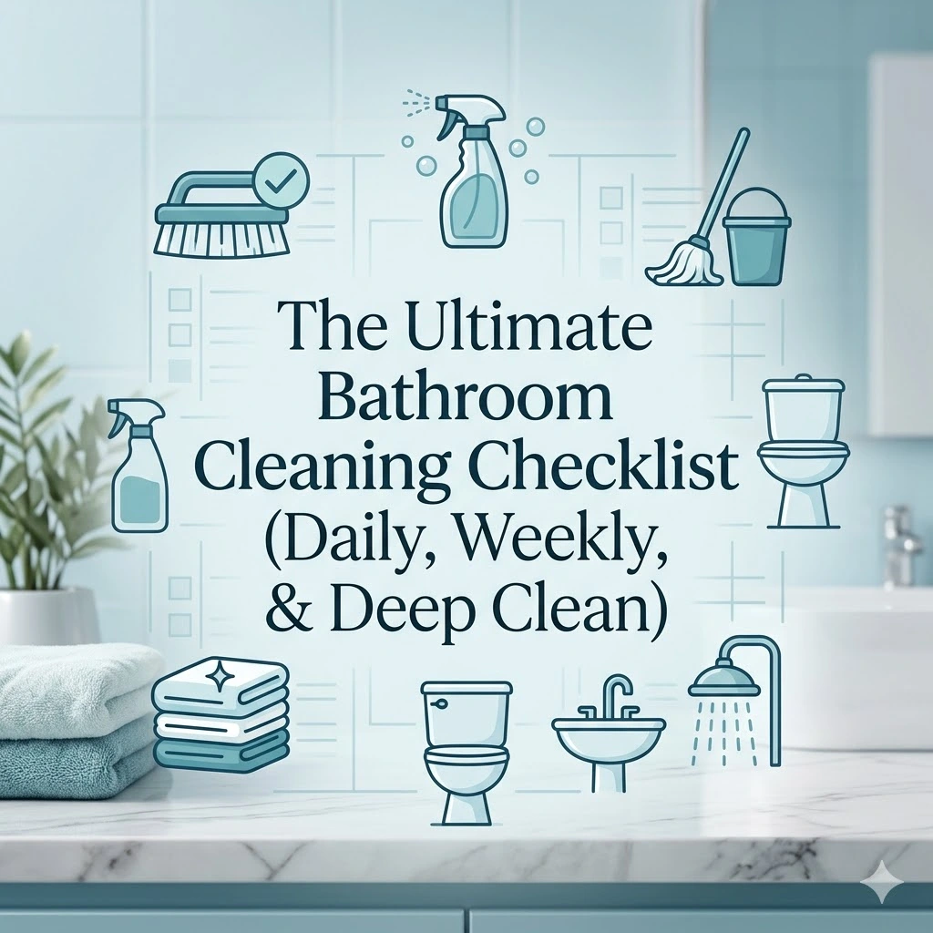 The Ultimate Bathroom Cleaning Checklist: Daily, Weekly, & Deep Clean (2026 Guide)