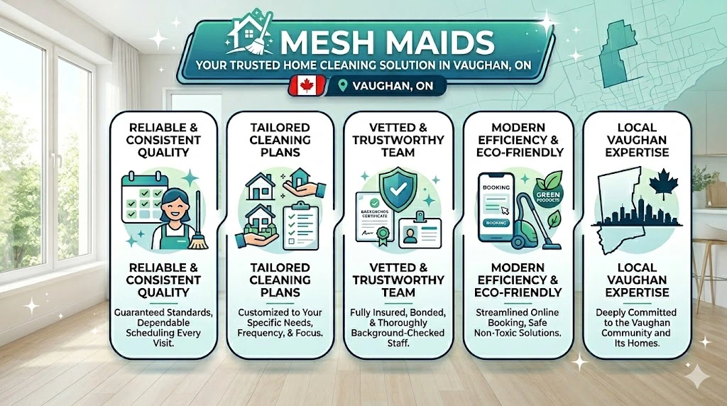 How Choosing Mesh Maids for Your Home Cleaning Services in Vaughan Can Be a Game Changer