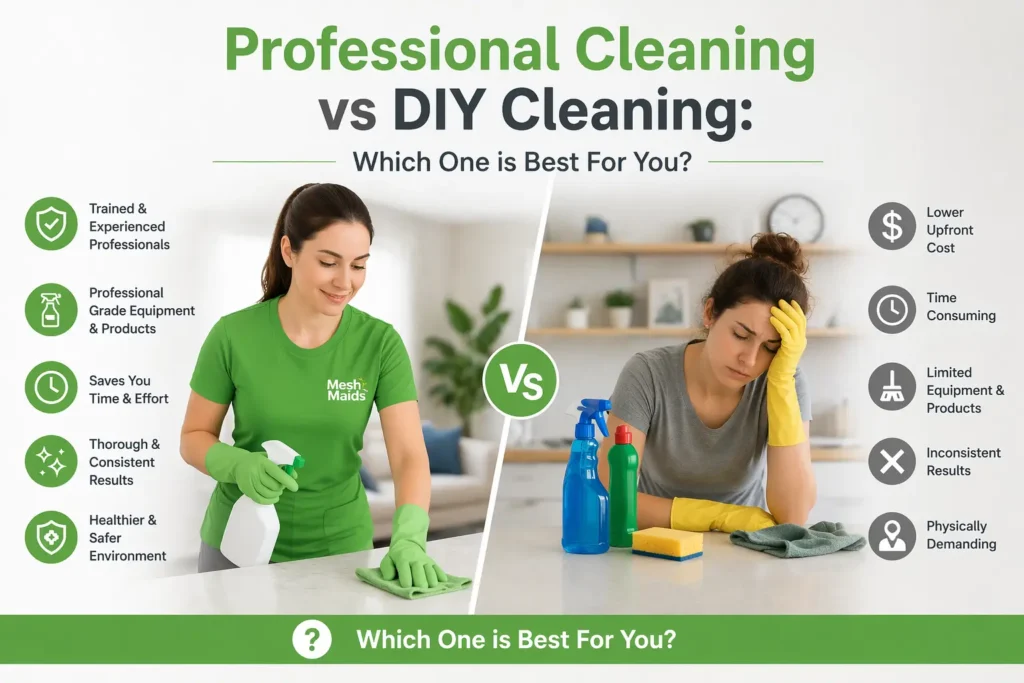 Professional Cleaning vs DIY Cleaning: Which One is Best For You?