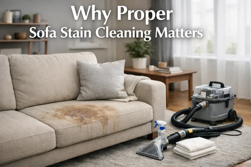 Why Proper Sofa Stain Cleaning Matters