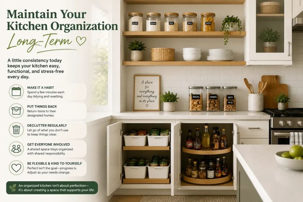 How to Maintain an Organized Kitchen for the Long Term