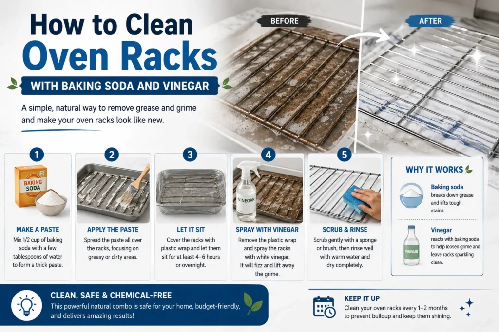 How to Clean Oven Racks with Baking Soda and Vinegar