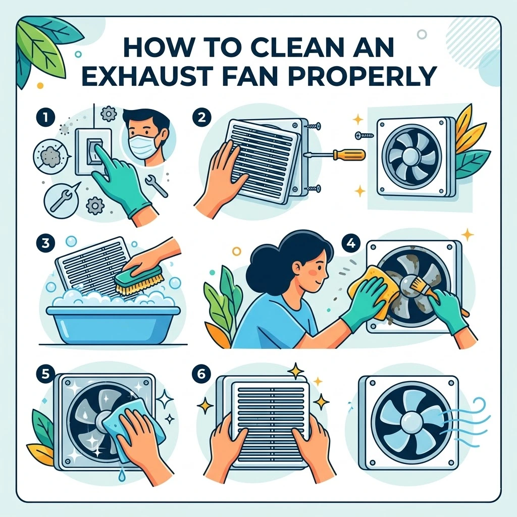 How to Clean Exhaust Fan Properly