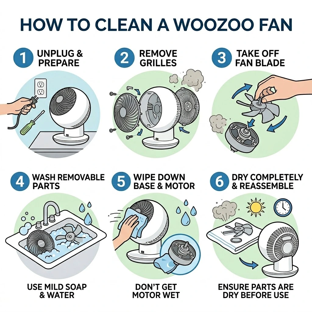 How to Clean a Woozoo Fan
