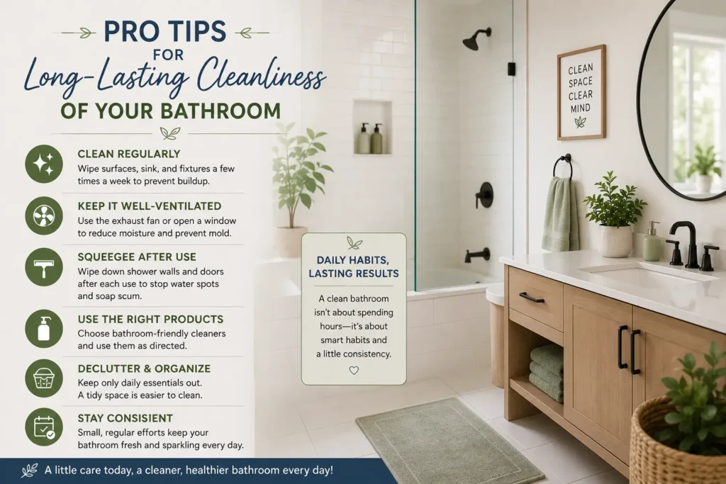 Pro Tips for Long-Lasting Cleanliness of Your Bathroom