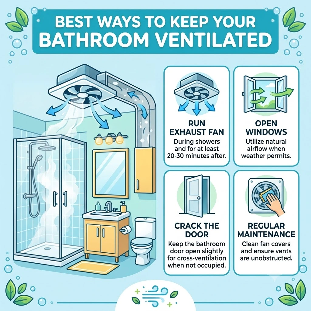 Best Ways to Keep Your Bathroom Ventilated