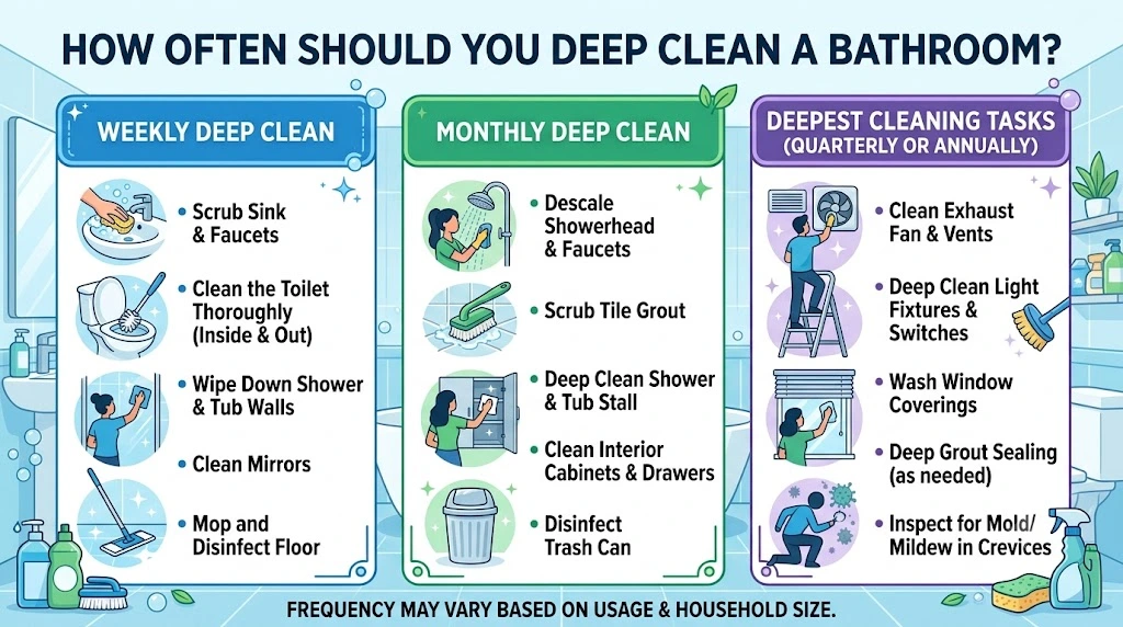 How Often Should You Deep Clean a Bathroom?