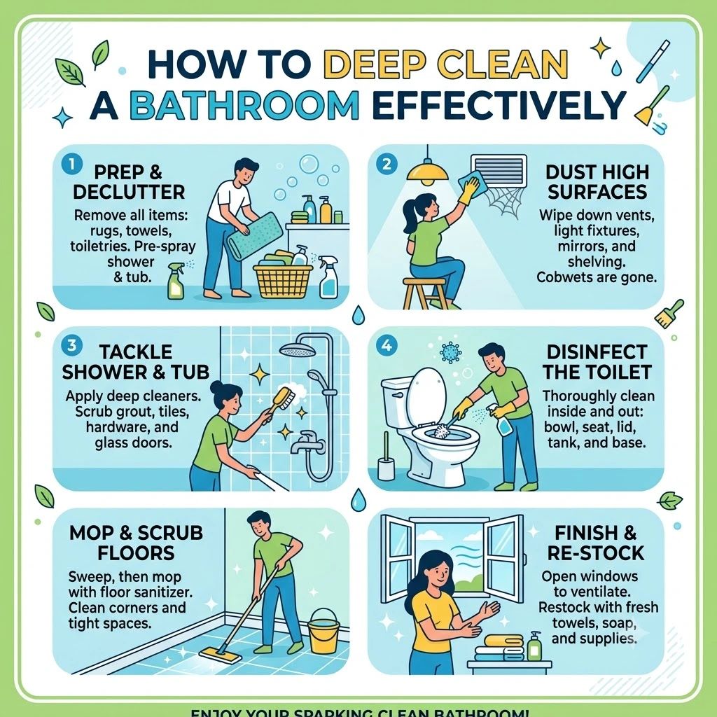 How to Deep Clean a Bathroom Effectively?