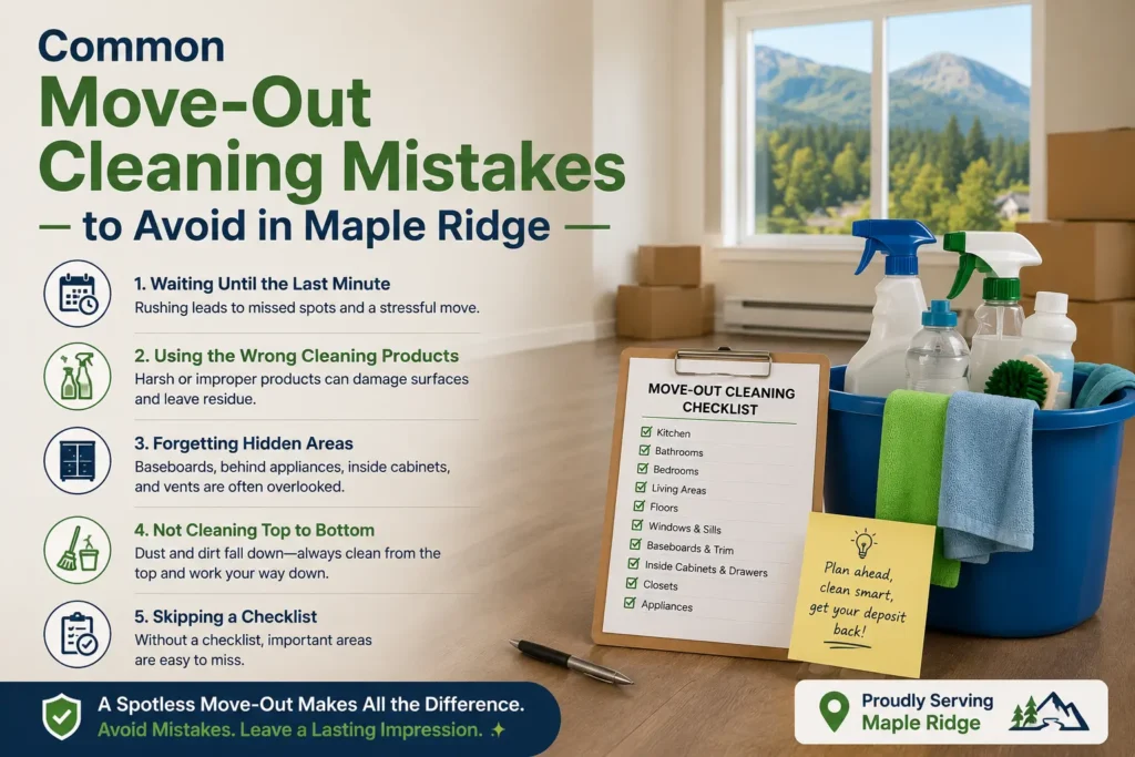 Common Move-Out Cleaning Mistakes to Avoid in Maple Ridge