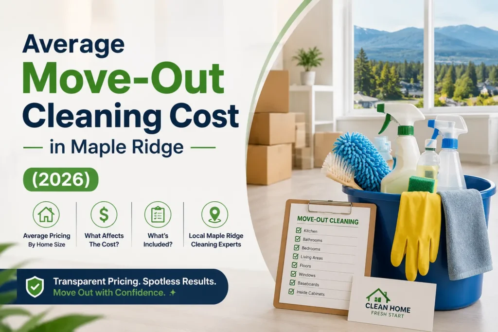Average Move-Out Cleaning Cost in Maple Ridge (2026)