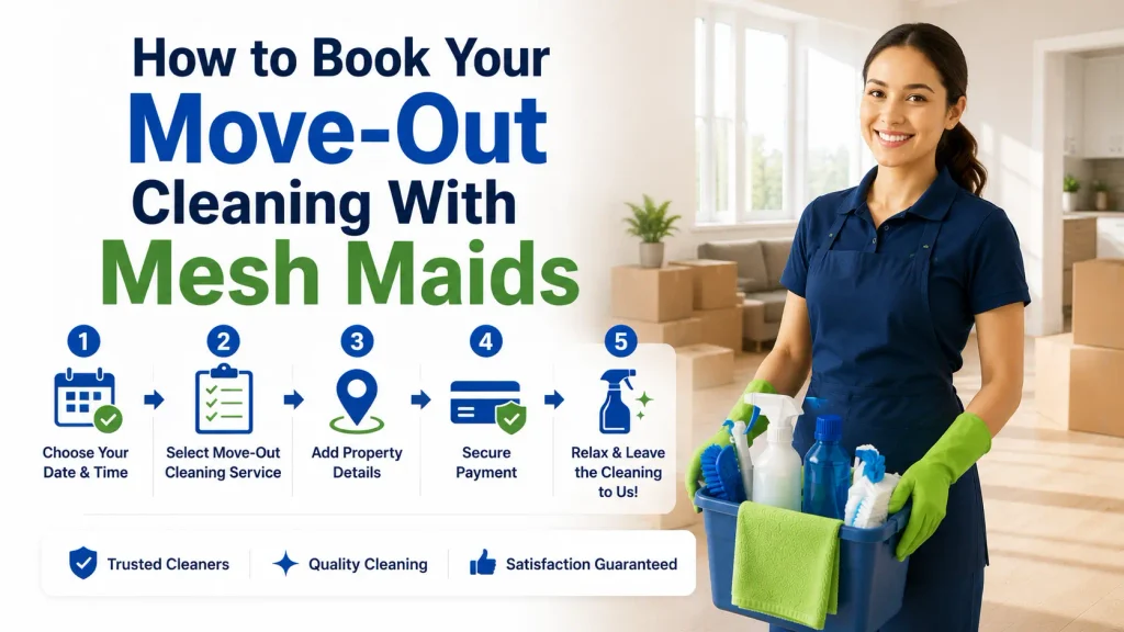 How to Book Your Move-Out Cleaning With Mesh Maids