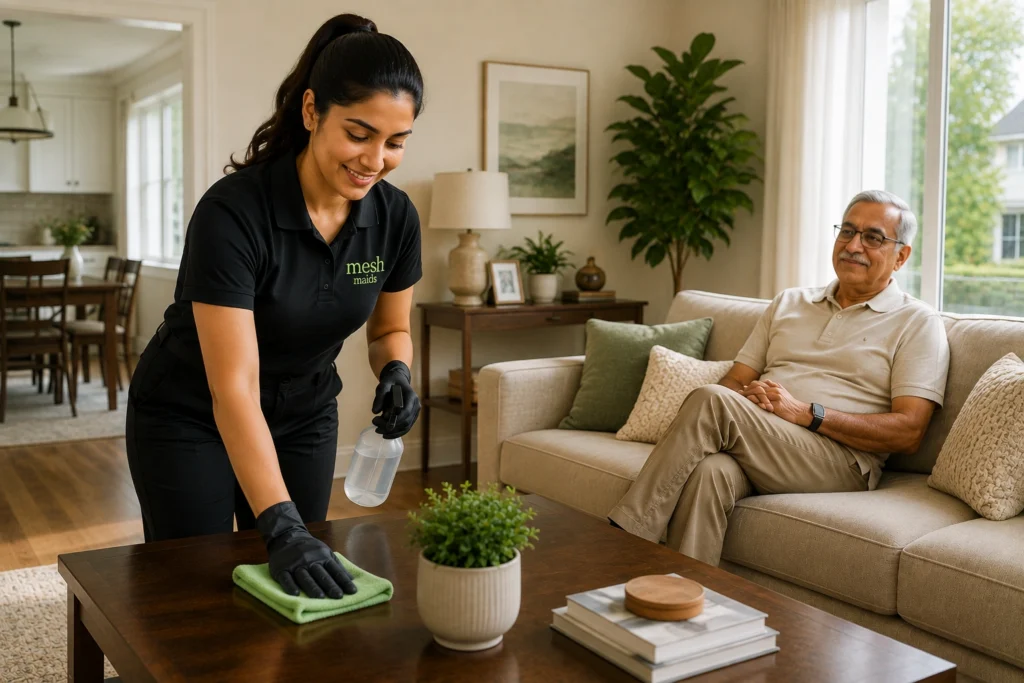 House Cleaning Services for Seniors in Burnaby and New Westminster by Mesh Maids
