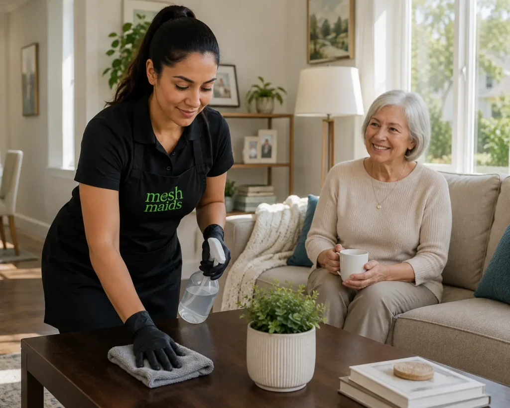 House Cleaning Services for Seniors in North Vancouver and West Vancouver by Mesh Maids