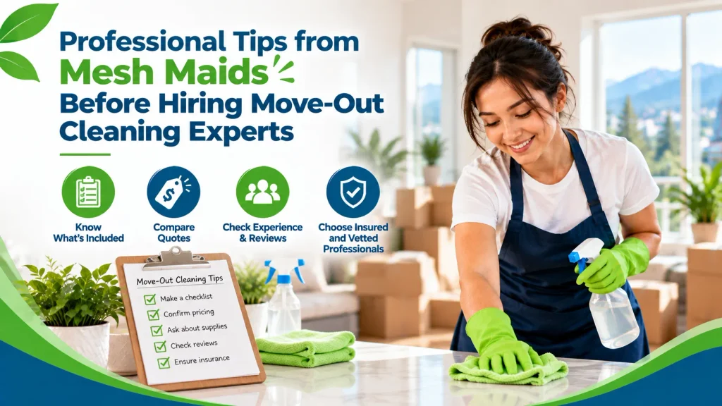 Professional Tips from Mesh Maids Before Hiring Move-Out Cleaning Experts