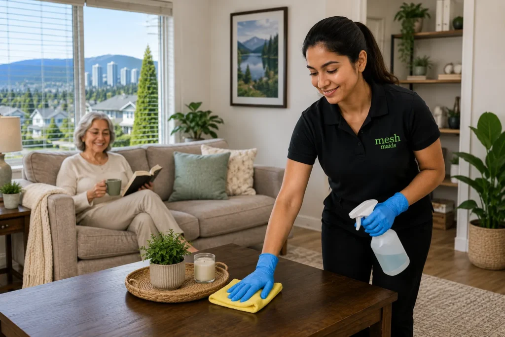 House Cleaning Services for Seniors in Coquitlam, Port Coquitlam & Port Moody by Mesh Maids