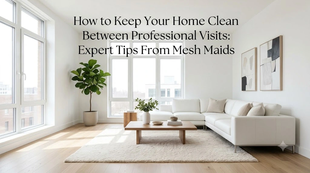 How to Keep Your Home Clean Between Professional Visits: Expert Tips From Mesh Maids